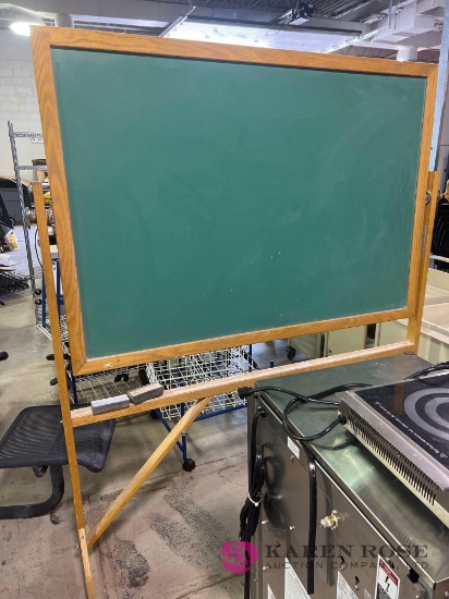 school chalk board on wheels