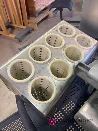 cafeteria style silverware holder