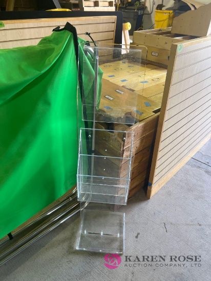 2- plexiglass magazine stand
