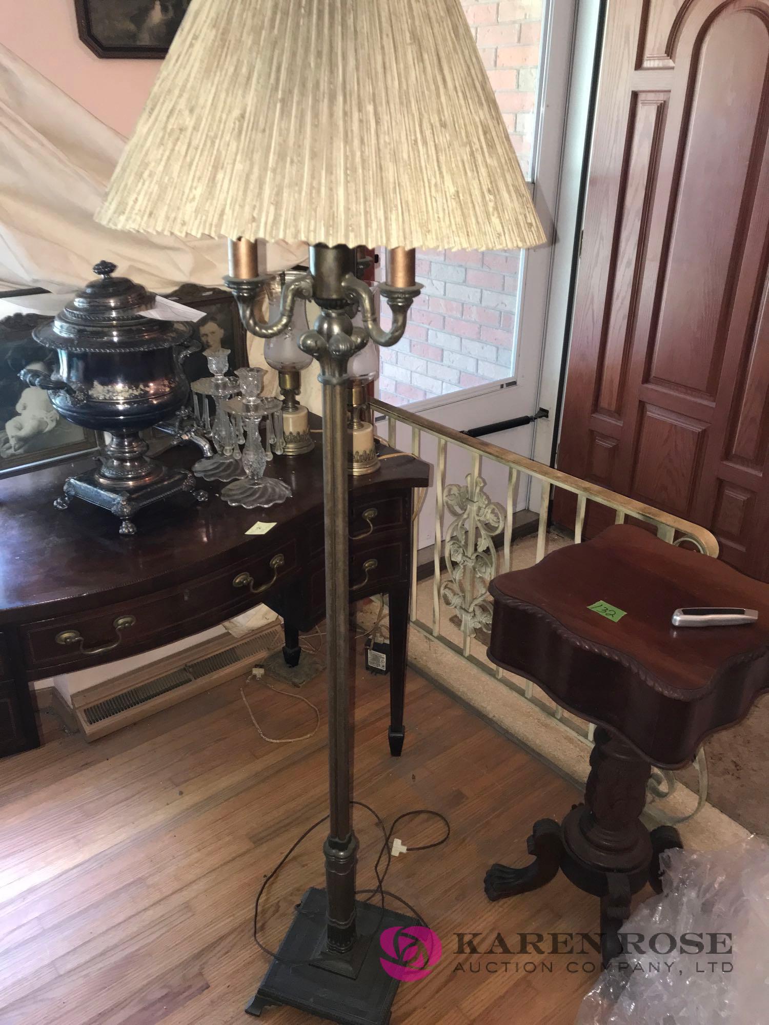 Auction Ohio  Antique Hurricane lamps