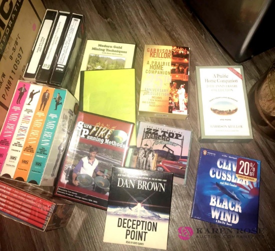 assorted vhs tapes-8- tracks