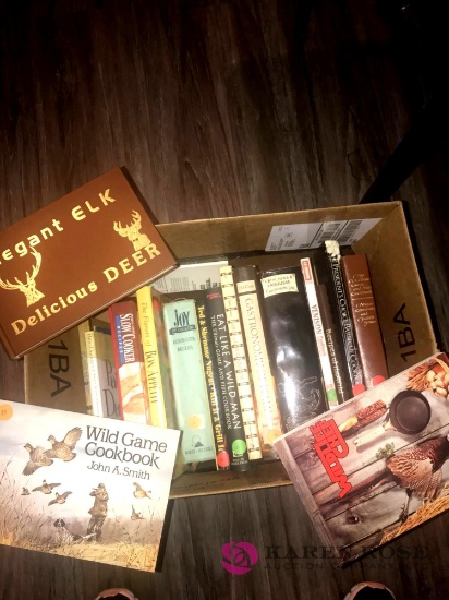 Assorted cookbooks some wild game books