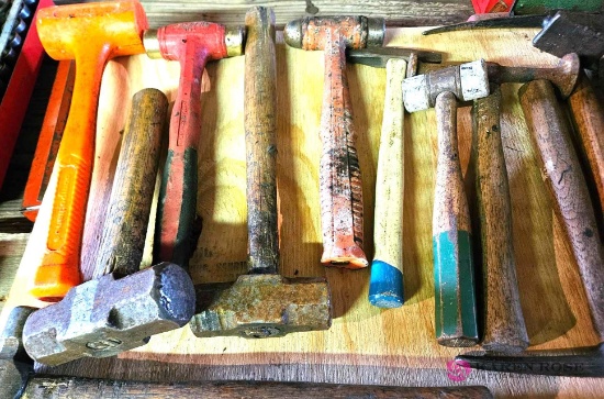 Assorted hammer lot including snap on