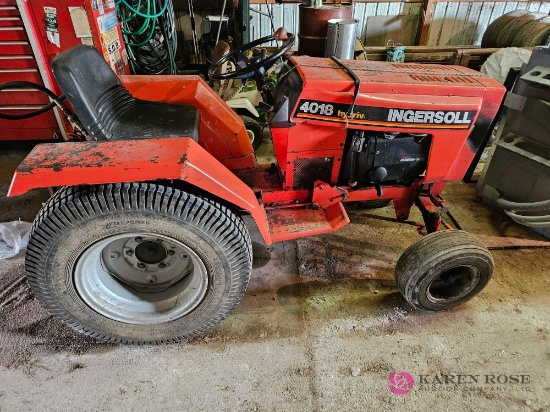 ingersoll 4018 garden tractor with deck and tiller