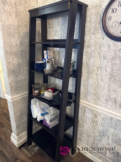 Shelf with contents candles 23 inches x 1ft 67 inches high