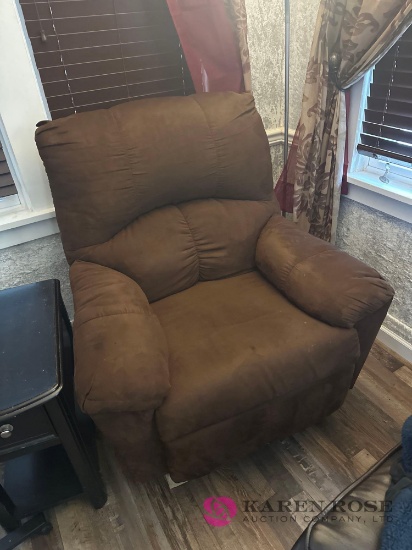 Brown recliner chair