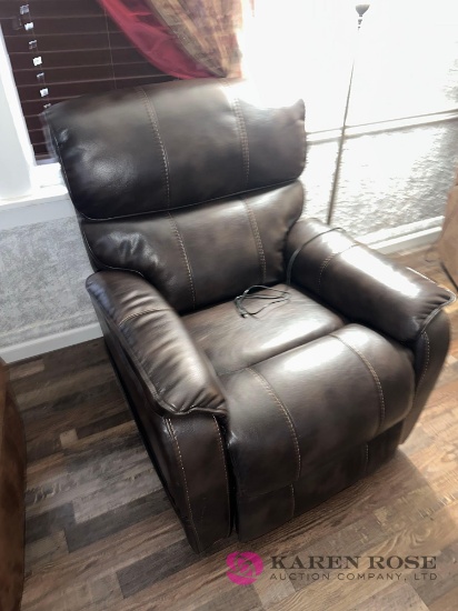 Leather like recliner