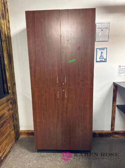 8 foot locking cabinet