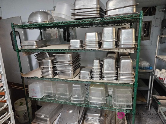Sixty inch rack with contents