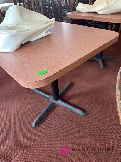 Table with table cover 32 in x 32 in