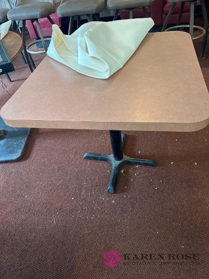 Table with cover 32 in x 32 in
