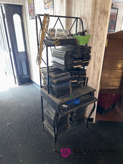 metal menu rack