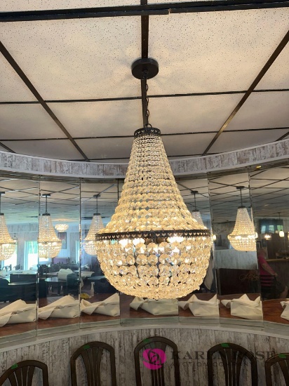 3- hanging crystal Like chandeliers