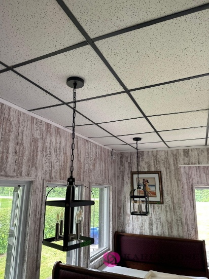 2- hanging lights