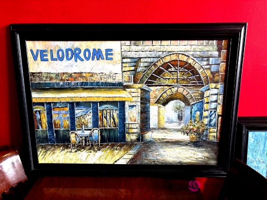 30 x 41 painting Velodrome by King