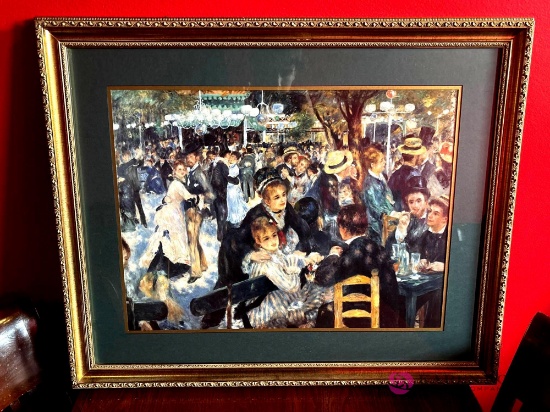 28 x 35 painting le moulin de la galette by Renior