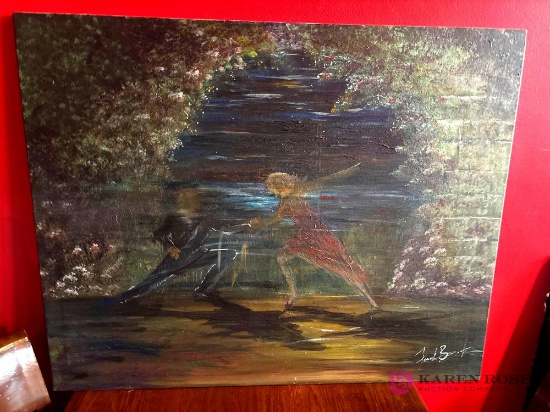 32 x 40 painting Dark Forest by Frank Bucket