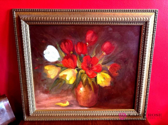 26 x 30 painting European Style Painting {Tulip} by Darlene Krohn
