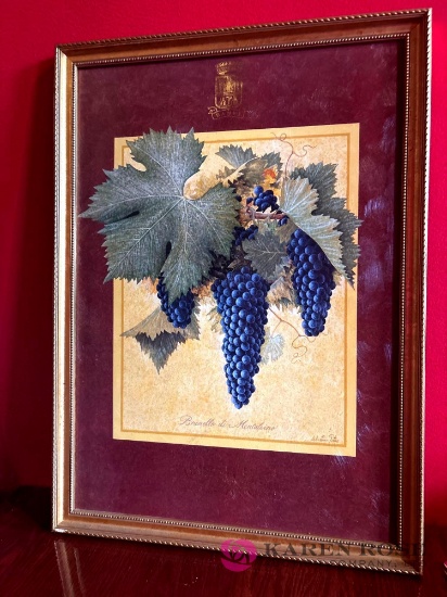 29 x 21 painting Brunello di Montaleino by Sebastian Titus