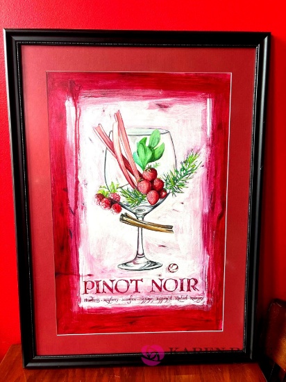 38 x 28 Pinot noir painting