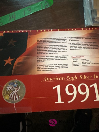 1991 American Eagle silver dollar