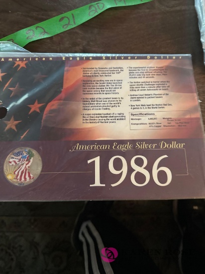 1986 American Eagle silver dollar