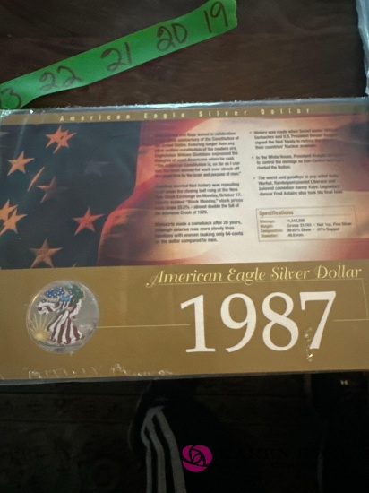 1987 American Eagle silver dollar