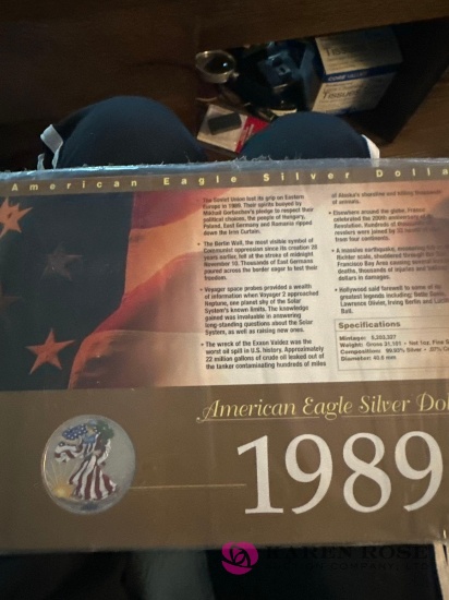 1989 American Eagle silver dollar