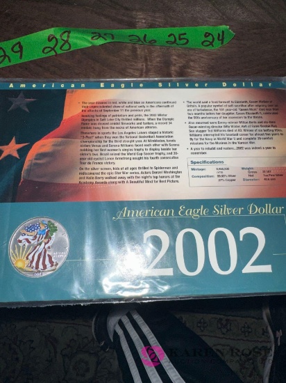 2002 American Eagle silver dollar