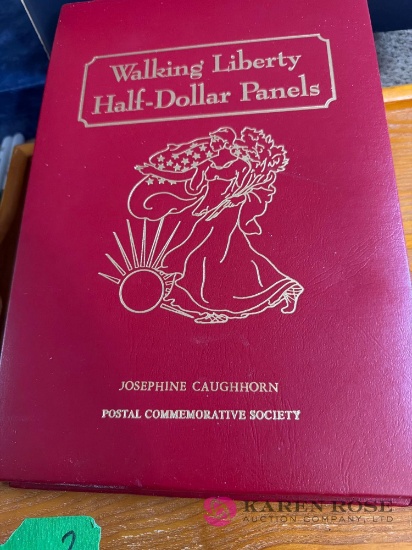 walking liberty half dollar panels, no coins