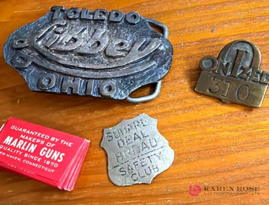assorted advertising items
