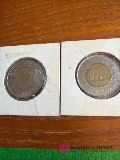 2 1996 two dollar coins