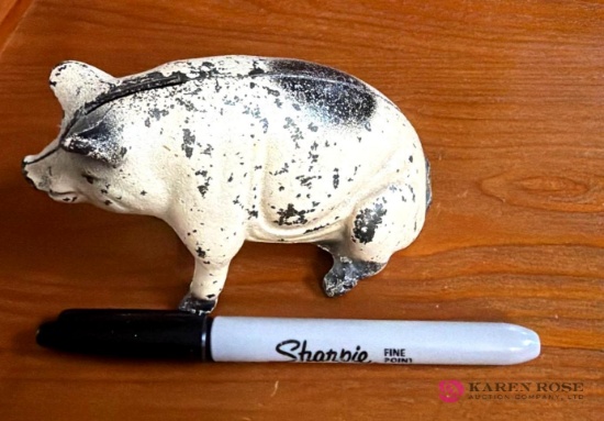 Cast iron Pig bank original