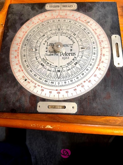 longs navigation school Pelorus 1933 sundial