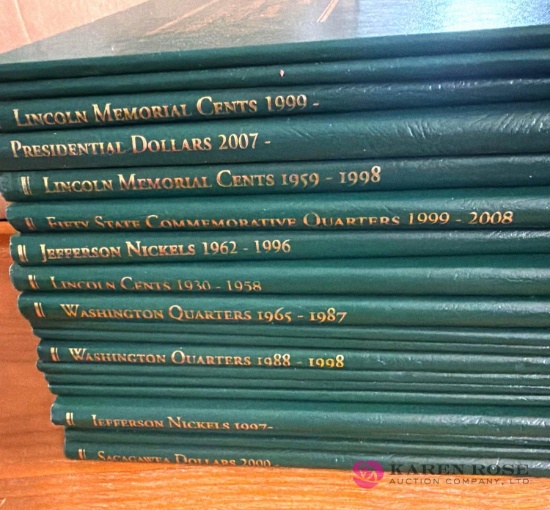 16 coin collector books, new unused