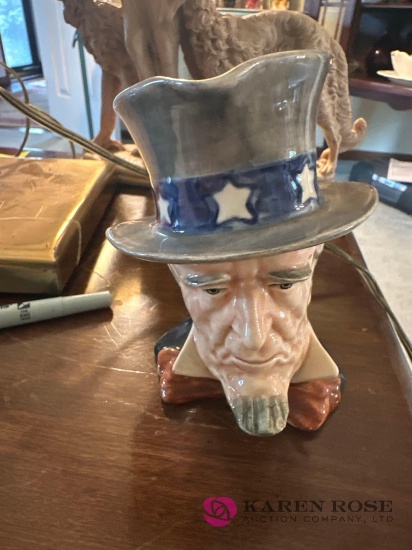 Royal Winton Uncle Sam Character Jug 5 in tall