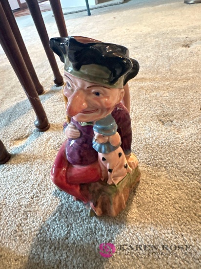 Vintage English "Punch" Toby Jug 7 1/4 in tall