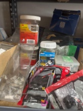 Contents of Shelf Unit Electrical lot Hardware and more