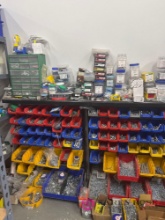 2- Hardware Units Full of Nuts and bolts INCLUDES SHELF