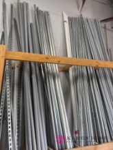 Conduit Lot Plastic and Metal Plus Wooden Rack