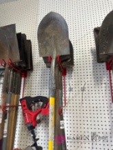 5- pointy long handle shovels