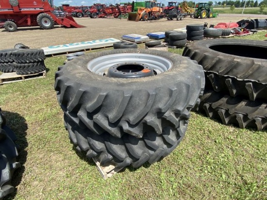 (2) 380/85R30 Tires & Rims