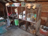 Wood Shelves & Contents