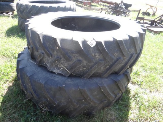 Pair of Michelin 18.4R42 Tires