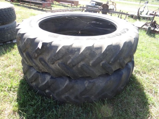 Pair 480/80R50 Tractor Tires