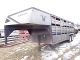 1983 Hillsbro Livestock Aluminum Trailer