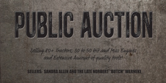Public Auction-Allen/Werneke