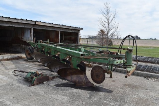 JD F-145 5 x 16" semi mtd. plow