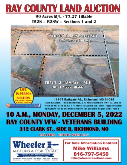 Ray County Land Auction-Letzig Seed LLC