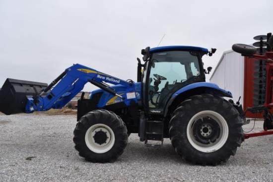 NH T-6020 Tractor w/ 830TL Loader, 2009